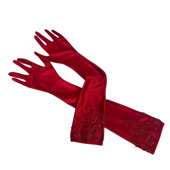 Rachel Allan Red Sequin Floor Length Gown Lace-up Back Dress Size 00 NWT 70517 - Picture 9 of 16